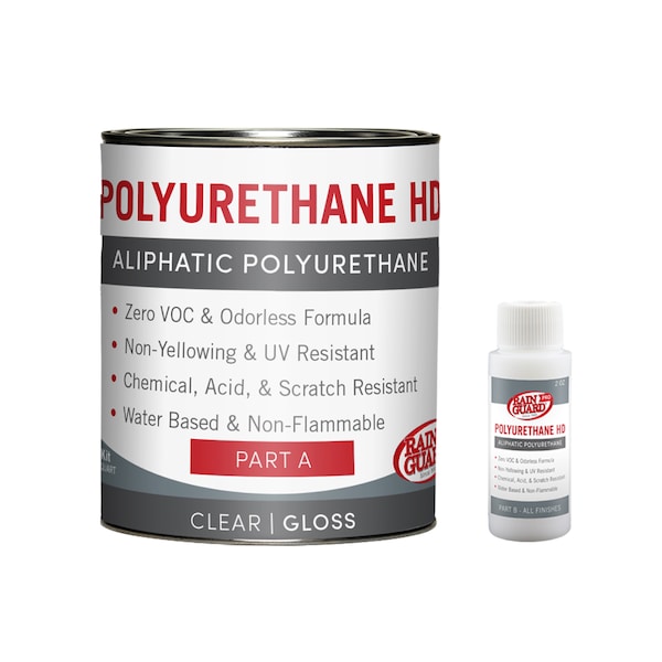 Rainguard Brands 32 Oz Kit Polyurethane HD with IsoFree Technology, Gloss, Clear PU-2403 - main